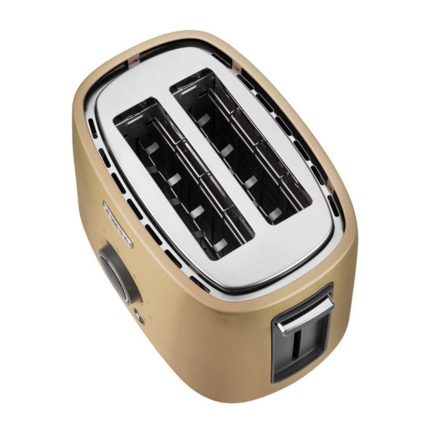 Sencor - Grille-pain à deux fentes avec grille réchauffante 1000W/230V beige