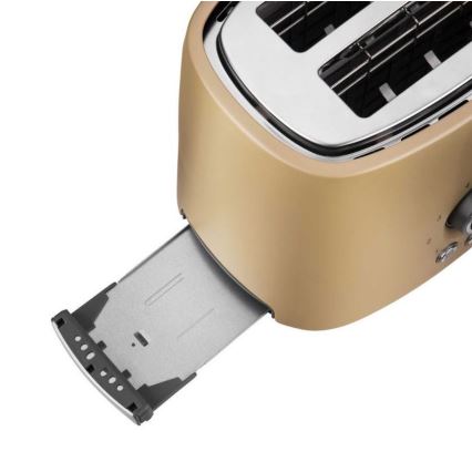 Sencor - Grille-pain à deux fentes avec grille réchauffante 1000W/230V beige