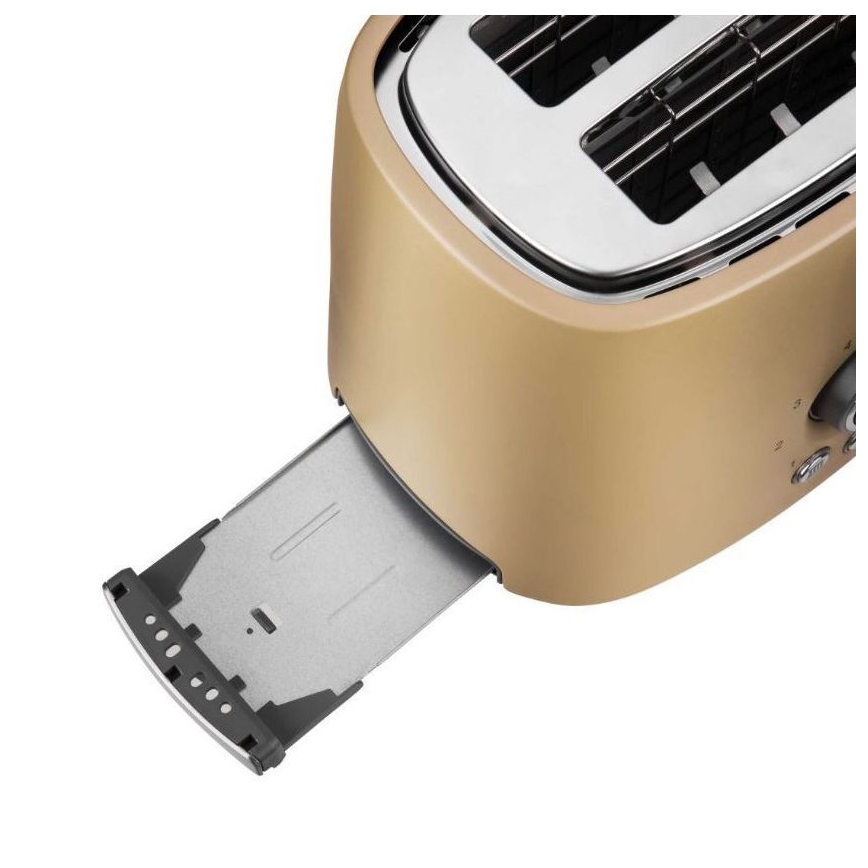 Sencor - Grille-pain à deux fentes avec grille réchauffante 1000W/230V beige