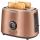 Sencor - Grille-pain à deux trous avec fonction de préchauffage 1000W/230V cuivré