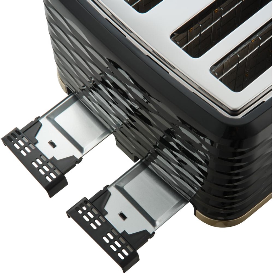 Sencor - Grille-pain à quatre fentes 1600 W/230 V, noir/beige