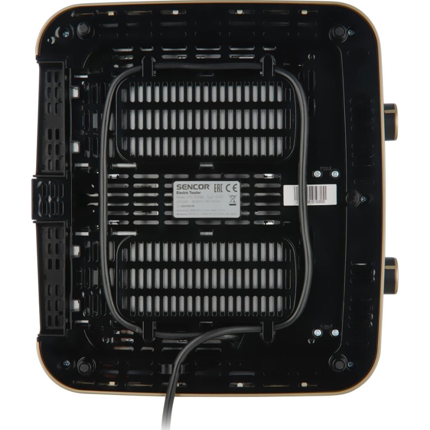 Sencor - Grille-pain à quatre fentes 1600 W/230 V, noir/beige