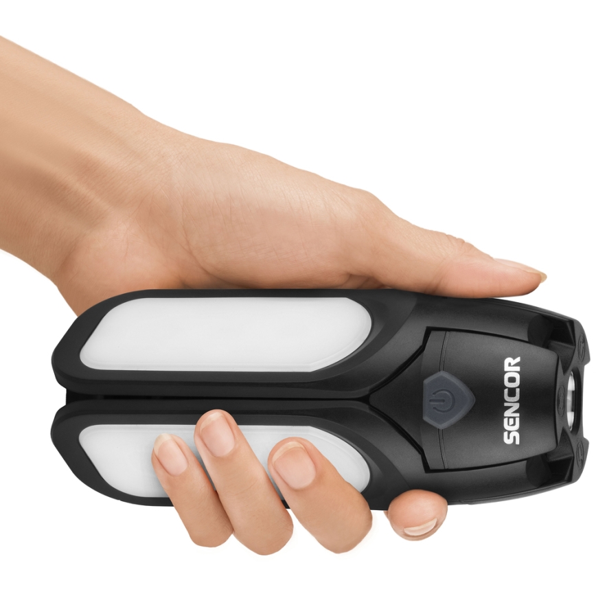 Sencor - Lanterne de camping rechargeable à LED avec panneau solaire LED/3W/1600 mAh IPX4