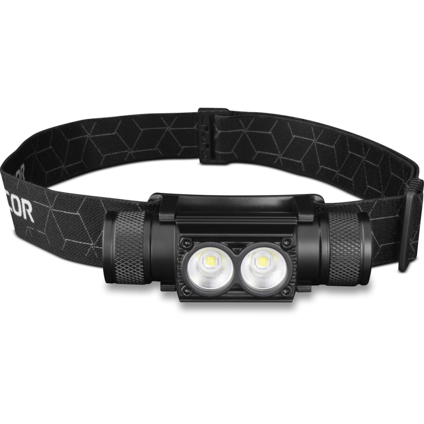 Sencor - Lampe frontale en aluminium rechargeable LED/10W/2600 mAh IP66