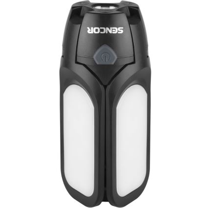 Sencor - Lampe torche de camping rechargeable avec panneau solaire LED/3W/1600 mAh IPX4