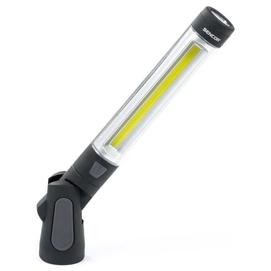 Sencor - Lampe torche LED/3W/COB + LED/1W/4xAAA