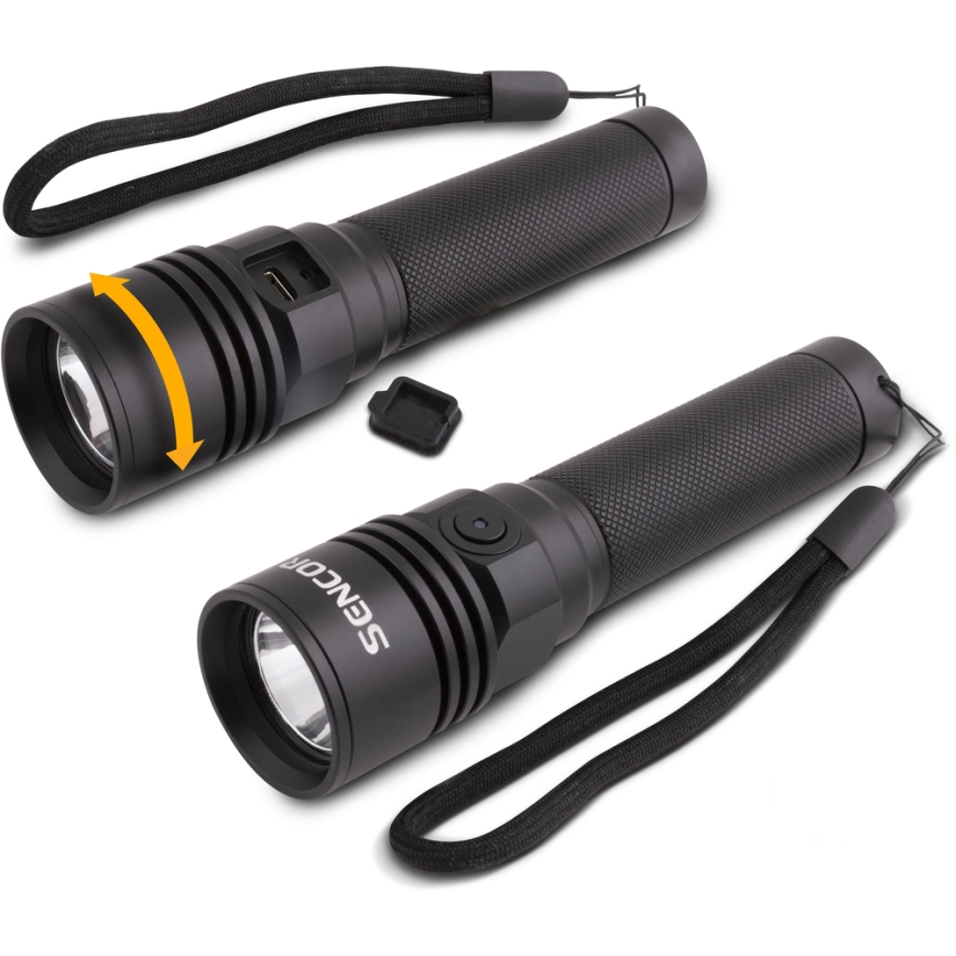 Sencor - Lampe torche rechargeable LED/3W/3,7V 2000 mAh IPX4