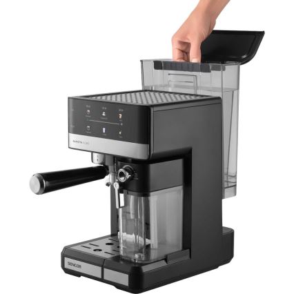Sencor - Machine à expresso à levier 1350W/230V noir/chrome mat