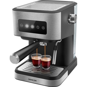 Sencor - Machine à expresso manuelle 1050 W/230 V noir/chrome mat