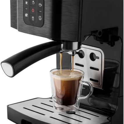 Sencor - Machine à expresso manuelle 1450W/230V noir/chrome mat