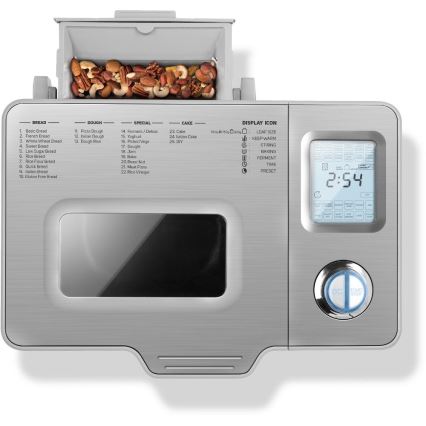 Sencor - Machine à pain domestique 550W/230V chrome mat