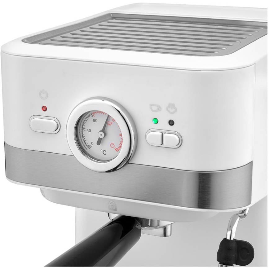 Sencor - Machine à espresso à levier 1050W/230V blanc/chrome mat