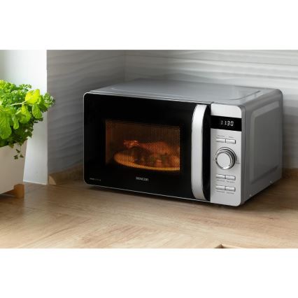 Sencor - Micro-ondes 800 W / 230 V, 17 L, argenté