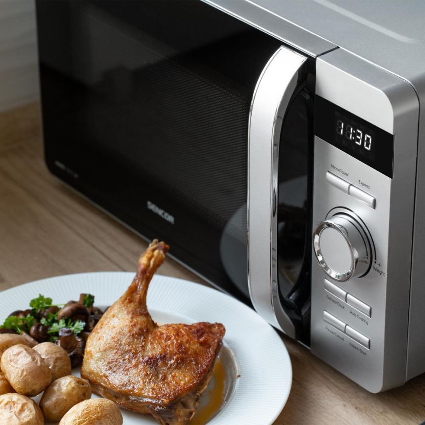 Sencor - Micro-ondes 800 W / 230 V, 17 L, argenté