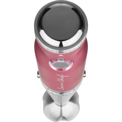 Sencor - Mixeur plongeant 4in1 1200W/230V acier inoxydable/rose