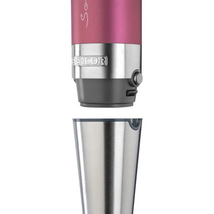 Sencor - Mixeur plongeant 4in1 1200W/230V acier inoxydable/rose