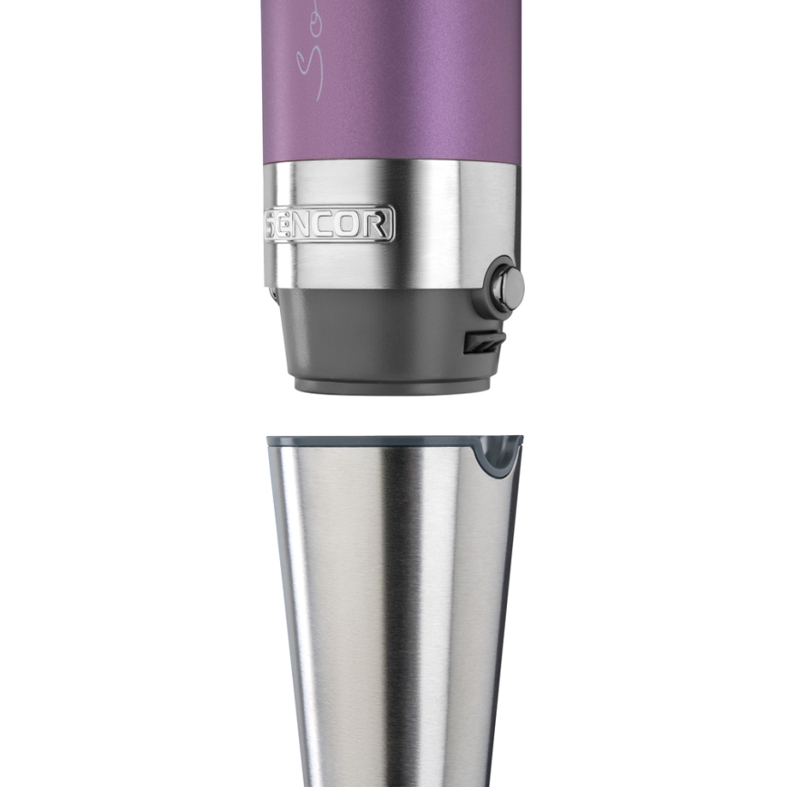 Sencor - Mixeur plongeant 4in1 1200W/230V acier inoxydable/violet