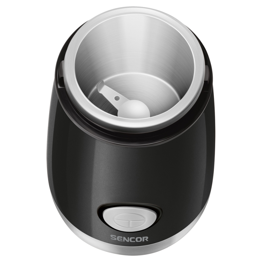 Sencor - Moulin à café à grain électrique 60 g 150W/230V noir/chrome mat