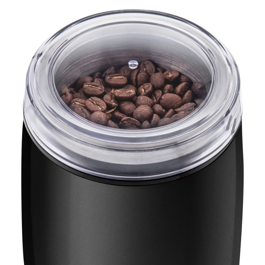Sencor - Moulin à café à grain électrique 60 g 150W/230V noir/chrome mat