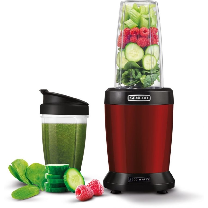 Sencor - Nutri blender à Smoothie1000W/230V rouge