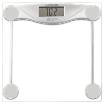 Sencor - Pèse-personne numérique avec écran LCD 1xCR2032