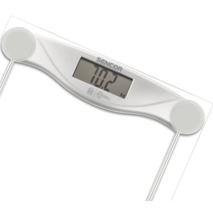 Sencor - Pèse-personne numérique avec écran LCD 1xCR2032