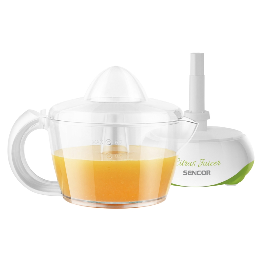 Sencor - Presse citron électrique 0,7 l 40W/230V blanc/vert