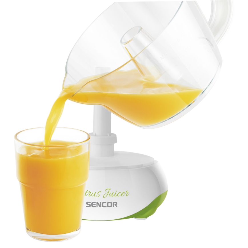 Sencor - Presse citron électrique 0,7 l 40W/230V blanc/vert
