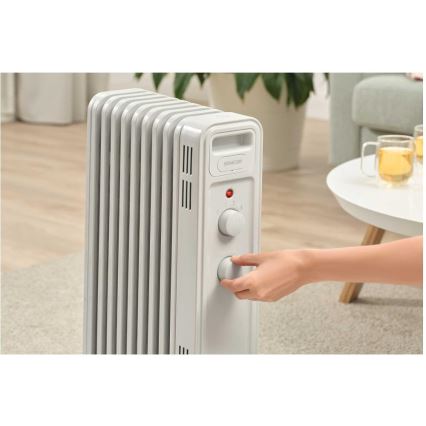 Sencor - Radiateur à bain d'huile 9 éléments, 800/1200/2000 W, 230 V, blanc