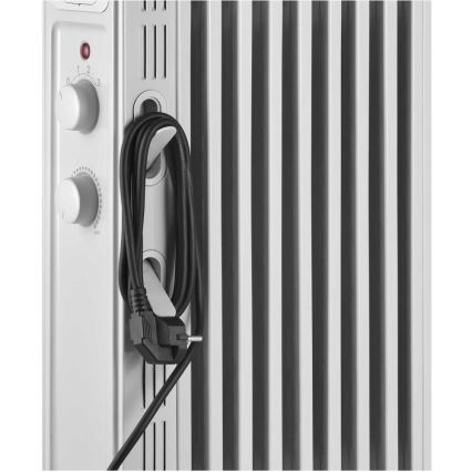 Sencor - Radiateur à bain d'huile 9 éléments, 800/1200/2000 W, 230 V, blanc
