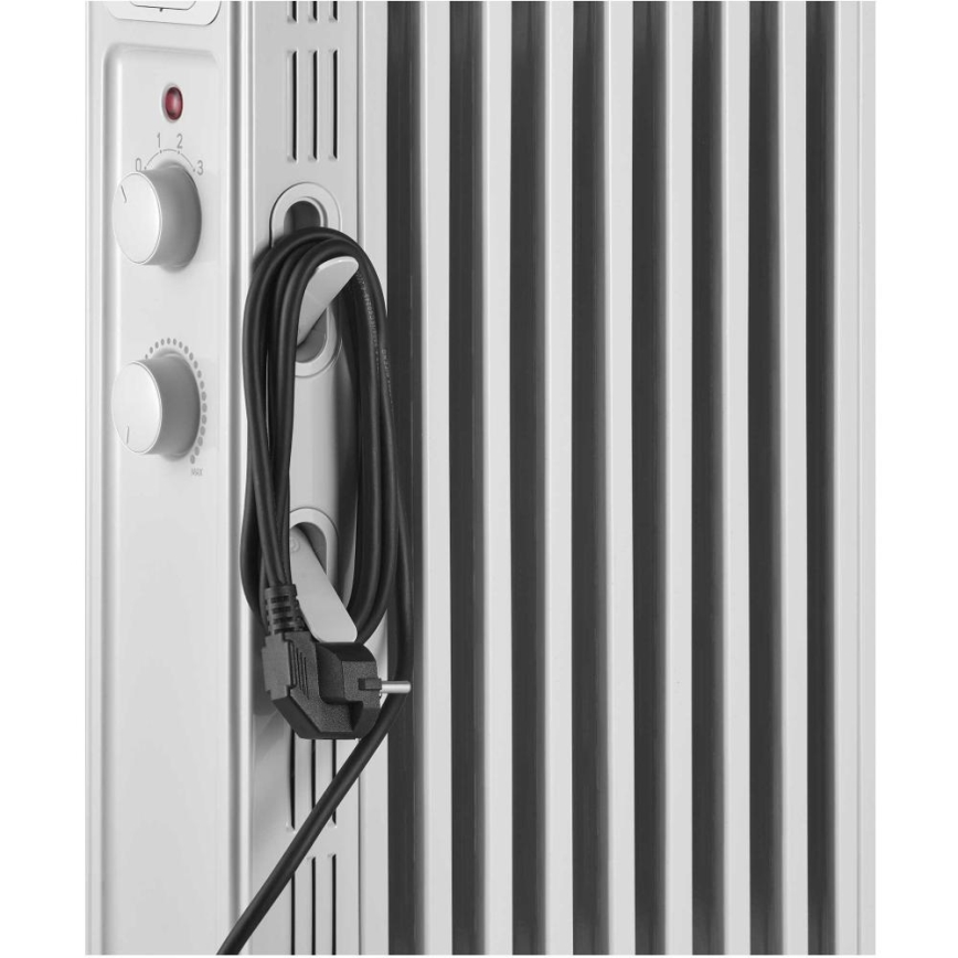 Sencor - Radiateur à bain d'huile 9 éléments, 800/1200/2000 W, 230 V, blanc