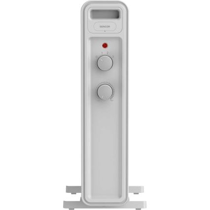 Sencor - Radiateur à bain d'huile à 7 éléments 600/900/1500W/230V blanc