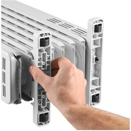 Sencor - Radiateur à bain d'huile à 7 éléments 600/900/1500W/230V blanc