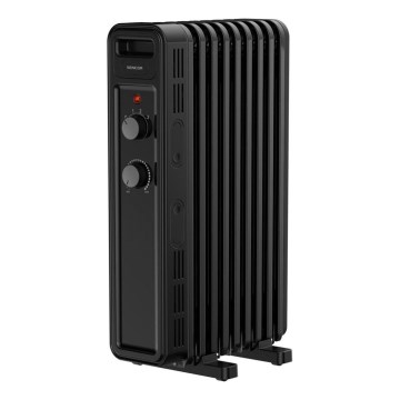Sencor - Radiateur à bain d'huile avec 9 ailettes 800/1200/2000W/230V noir