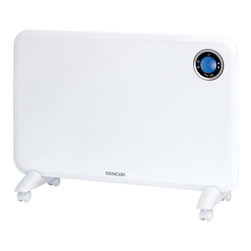 Sencor - Radiateur à convection avec écran LCD et thermostat 750W/1500W/230V IP24