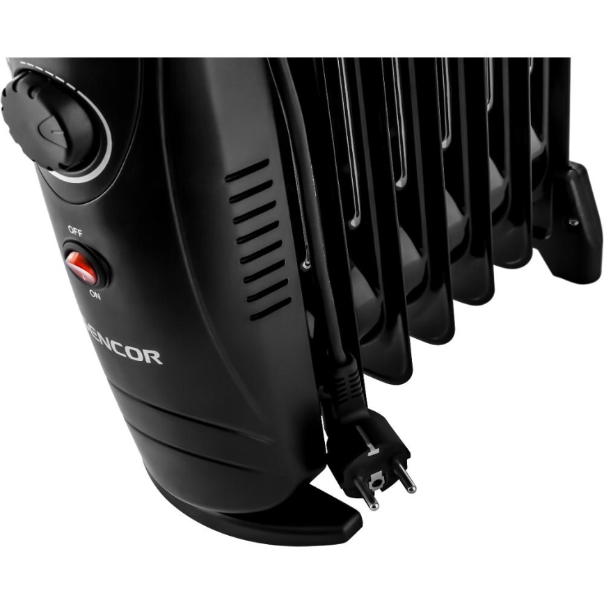 Sencor - Radiateur à huile 7 éléments, 700 W/230 V, noir
