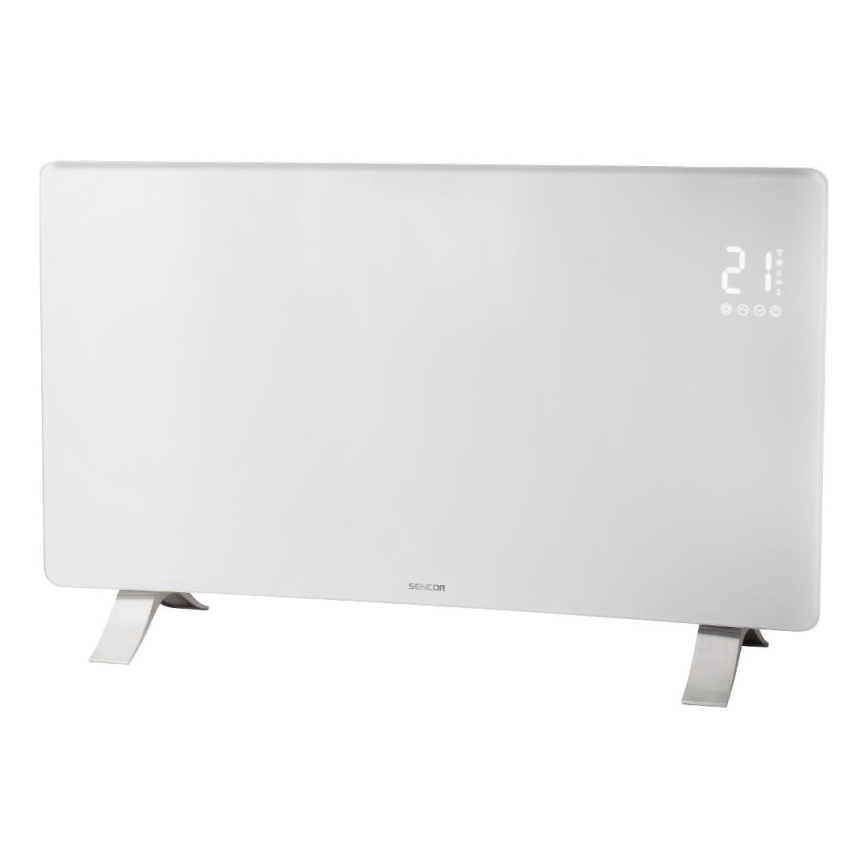 Sencor - Radiateur/convecteur électrique intelligent 1200/2400W/230V IP24 Wi-Fi blanc