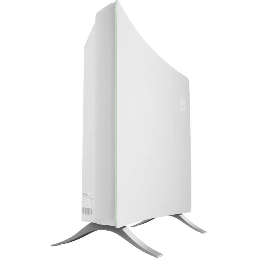 Sencor - Radiateur/convecteur électrique intelligent 1200/2400W/230V IP24 Wi-Fi blanc