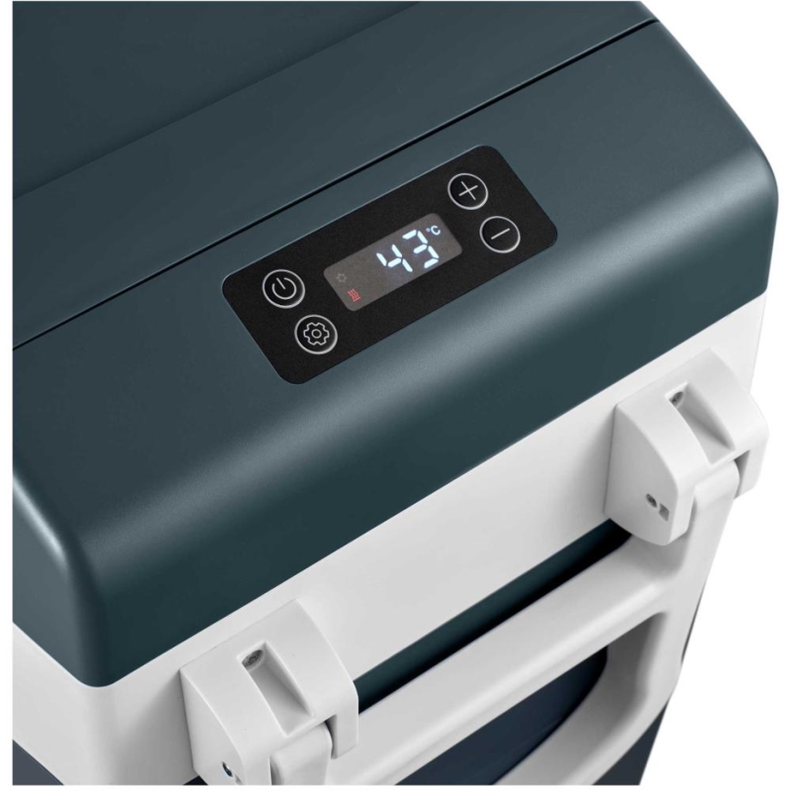 Sencor - Réfrigérateur de voiture portable à compresseur 55 l 70 W/12 V/230 V bleu/blanc