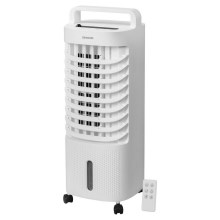 Sencor - Refroidisseur d'air mobile avec affichage LED 3en1 45W/230V blanc + télécommande