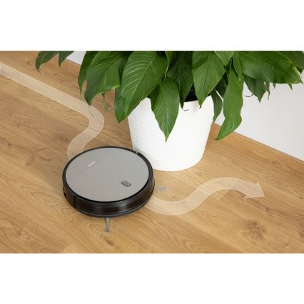 Sencor - Robot aspirateur avec une serpillière 2en1 25W 2600 mAh noir/argent + télécommande