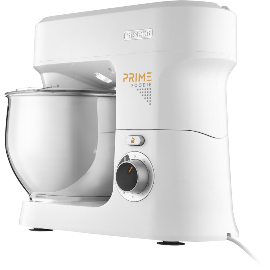 Sencor - Robot de cuisine avec bol en acier inoxydable 1000W/230V blanc
