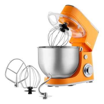 Sencor - Robot de cuisine avec bol en acier inoxydable 1300 W/230 V, orange