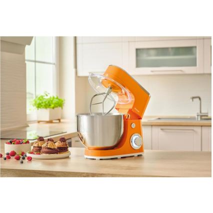 Sencor - Robot de cuisine avec bol en acier inoxydable 1300 W/230 V, orange