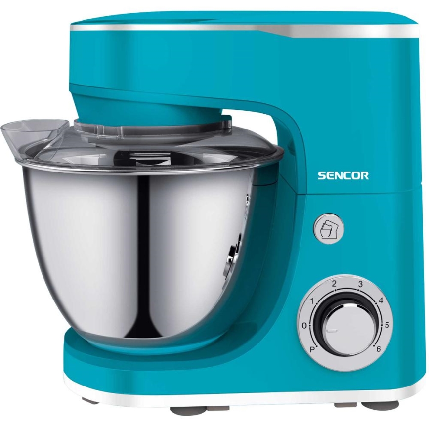 Sencor - Robot de cuisine avec bol en acier inoxydable 1300W/230V turquoise