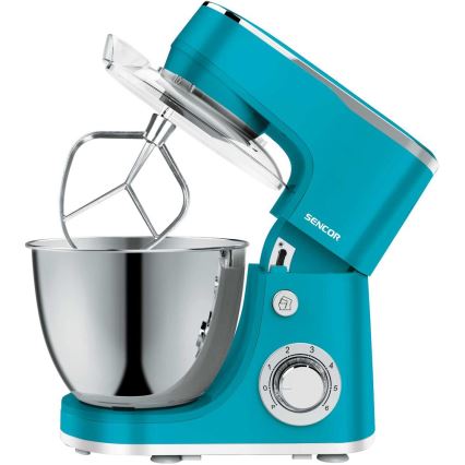 Sencor - Robot de cuisine avec bol en acier inoxydable 1300W/230V turquoise