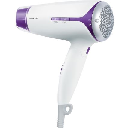 Sencor  - Sèche-cheveux avec ioniseur 1500W/230V blanc/violet