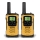 Sencor - SET 2x Talkie-walkie 3xAAA portée 5 km jaune/noir