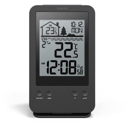 Sencor - Station météo avec capteur flottant sans fil pour piscine 2xAA + 2xAA IPX7