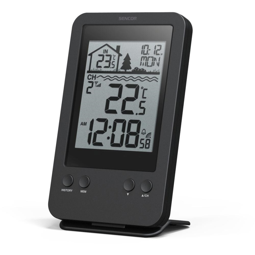 Sencor - Station météo avec capteur flottant sans fil pour piscine 2xAA + 2xAA IPX7
